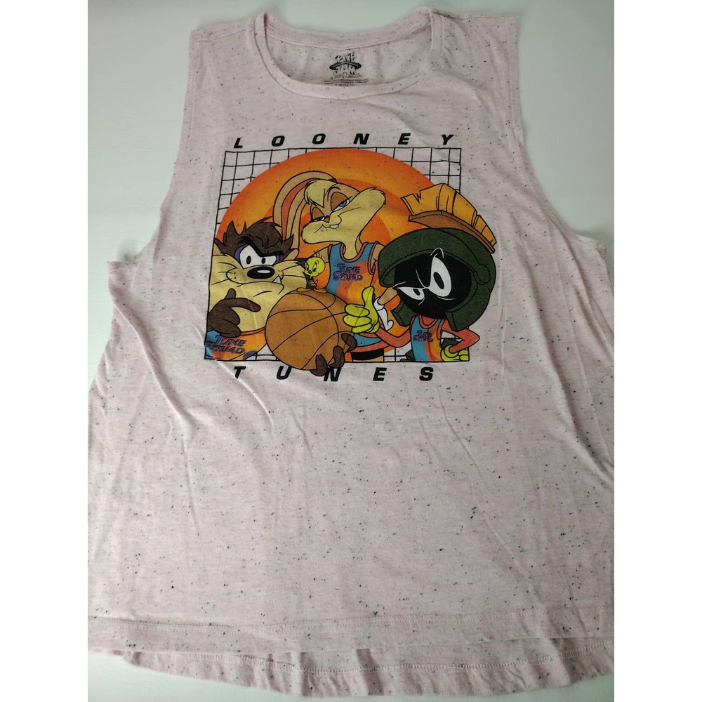 SPACE JAM Tank Top Size XL Womens Pink